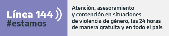  Atención, asesoramiento  y contención en situaciones  de violencias de género, las 24 hs.  de manera gratuita y en todo el país