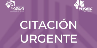 Citación Urgente - Coordinación de Gabinete.