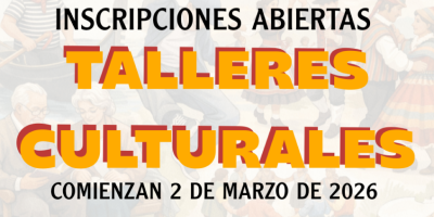 Talleres Culturales 2026 inscripciones abiertas.
