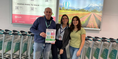 Trevelin acercó información turística en formato QR a comercios locales, puntos de referencia para el turista, localidades vecinas de Chile y el aeropuerto de Esquel.