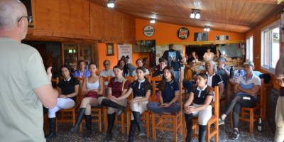 Trevelin fue sede de una destacada clínica de salto hípico de nivel internacional.