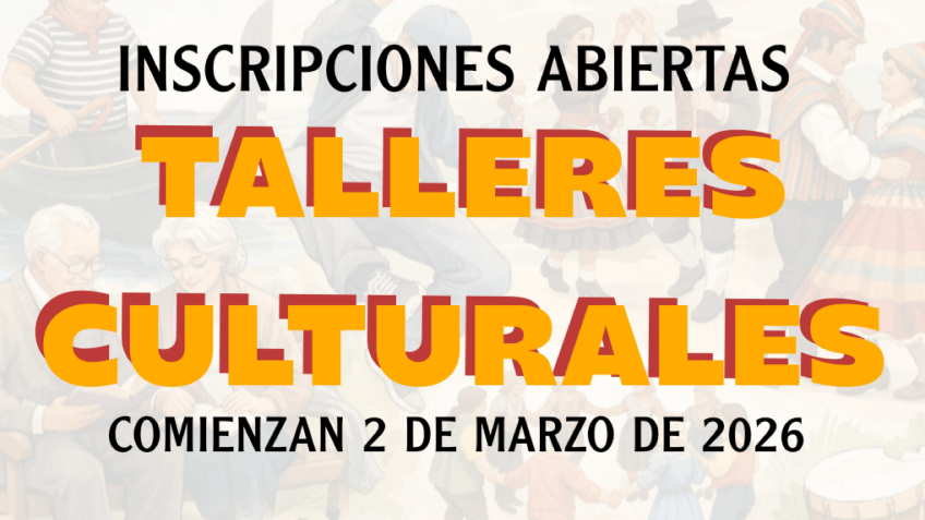 Talleres Culturales 2026 inscripciones abiertas.