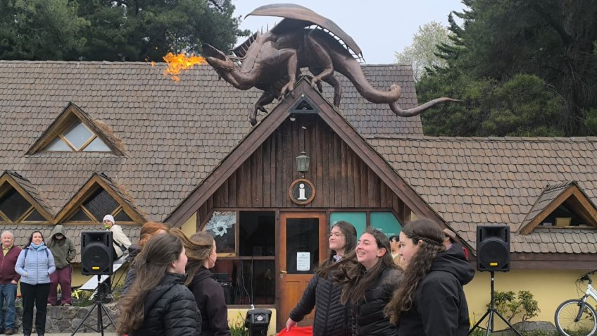 Trevelin celebró el 5° aniversario del Draig Goch con música, danzas y una gran fiesta en la Plaza Coronel Fontana.
