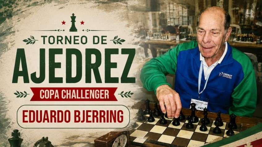 Trevelin abre las inscripciones para la Copa Challenger de Ajedrez ‘Eduardo Bjerring’.