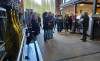 Ingram participó de la inauguración de la muestra Arte y Vino.
