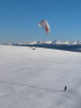 Evalúan impulsar el Snow Kite en Sierra Colorada.